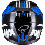 Black Apex Triple Full Face Motorcycle Helmet