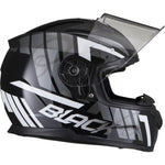 Black Apex Triple Full Face Motorcycle Helmet