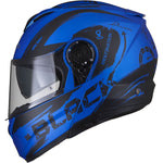 Black Optimus II Destination Flip Front Motorcycle Helmet