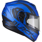 Black Optimus II Destination Flip Front Motorcycle Helmet