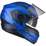 Black Optimus II Destination Flip Front Motorcycle Helmet