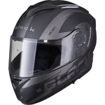 Black Optimus II Destination Flip Front Motorcycle Helmet