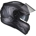 Black Optimus II Destination Flip Front Motorcycle Helmet