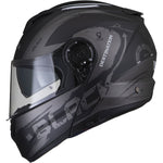 Black Optimus II Destination Flip Front Motorcycle Helmet