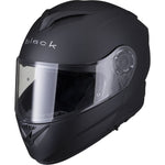 Black Optimus II Flip Front Motorcycle Helmet