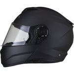 Black Optimus II Flip Front Motorcycle Helmet