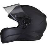 Black Optimus II Flip Front Motorcycle Helmet
