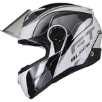 Black Optimus II Infinity Flip Front Motorcycle Helmet
