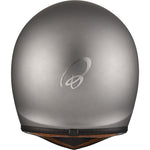 Black Royale Solid Retro Motorcycle Helmet & Visor