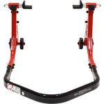 Black Pro Range Oval Tube Rear Paddock Stand (B5397) With L-Cup Cradle Adaptors
