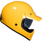 Black Royale II Retro ECE R22.06 Gloss Sunset Yellow Motorcycle Helmet and Internal Visor