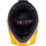 Black Royale II Retro ECE R22.06 Gloss Sunset Yellow Motorcycle Helmet and Internal Visor