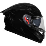 Black Atom Vintage ECE R22.06 Scratched-Look Motorcycle Helmet