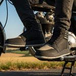 Black Street Air Ankle Motorcycle Boots