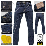 Black Speedster AAA CE Dark Blue Motorcycle Jeans