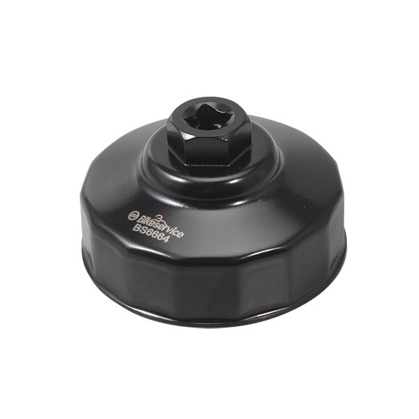 Heavy-Duty Oil Filter Cup Wrench 74/76mm X 15-Flats