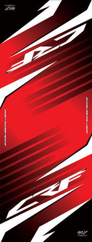Hurly Workstation Floor Mat - Black/Red/White