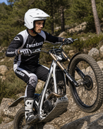 Airoh Kombakt Trials Helmet - White Gloss