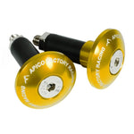 Apico Handlebar Bar End Plugs - 14mm - Gold