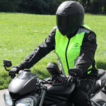 Black Hi-Vis Motorcycle Vest
