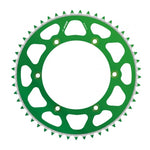 Apico Evolite Rear Sprocket - Kawasaki KX 125/250 1980-2008, KXF 250/450 2004-23 - Green/ 52T
