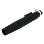 Bike It Universal 15" Tapered Silencer With Clamp & Single Reducer - Matt Black