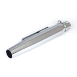 Bike It Universal 15" Tapered Silencer - Silver