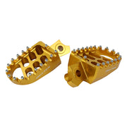 BikeTek Wide Foot Pegs - Suzuki RMZ 250/450 2010-21 - Gold