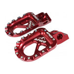 Apico CNC Aluminium Trials Bike Foot Pegs - Red