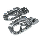 Apico Aluminium CNC Trials Bike Foot Pegs - Ti Colour