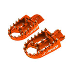 Apico Xtreme Foot Pegs - KTM SX65 2011-23, SX125 1998-2015, EXC 1998-2016 - Orange