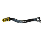 Apico Elite Gear Pedal - Suzuki RM 80/85 1989-2022 - Black/ Yellow