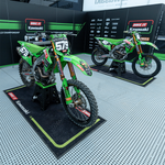 Bike It Kawasaki MX2 Motocross Race Team Garage Mat 190 X 80cm