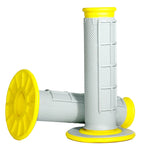 Renthal G192 MX Dual Compound 1/2 Waffle Grips - Grey/Yellow