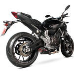 Scorpion Serket Taper Satin Titanium Oval Exhaust - Yamaha MT-07 Full System 2014 - 2018