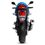 Scorpion Factory Stainless Round Exhaust Carbon Outlet Suzuki GSF 1200 Bandit 01-06