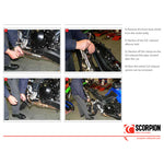 Scorpion Factory Satin Titanium Oval Exhaust Carbon Outlet Triumph Tiger 1050 07-09