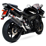 Scorpion Factory Satin Titanium Oval Exhaust Carbon Outlet Yamaha YZF 600 R6 03-05