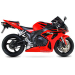 Scorpion Stealth Satin Titanium Oval Exhaust Carbon Outlet Honda CBR 1000 RR 06-07