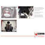 Scorpion Stealth Satin Titanium Oval Exhaust Carbon Outlet Honda CBR 1000 RR 06-07