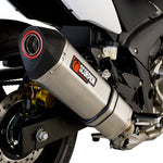 Scorpion Serket Satin Titanium Oval Exhaust For Honda CBF 600 2008-2014