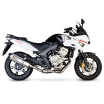 Scorpion Serket Satin Titanium Oval Exhaust For Honda CBF 600 2008-2014