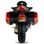 Scorpion Serket Satin Titanium Oval Exhaust For Honda VFR 1200 With Panniers 2010-2017