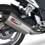Scorpion Serket Satin Titanium Oval Exhaust For Honda CBR 250 R 2011-2016