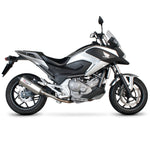 Scorpion Serket Satin Titanium Oval Exhaust For Honda NC700 S/X 2012-2013