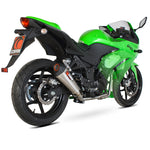 Scorpion Serket Taper Carbon Oval Exhaust - Kawasaki NINJA 250R System 2008 - 2012
