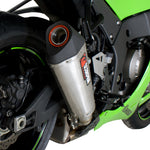 Scorpion Serket Taper Satin Titanium Oval Exhaust For Kawasaki ZX 10R 2011-2015