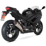 Scorpion Serket Taper Stainless Oval Exhaust For Kawasaki Ninja 300 2012-2017