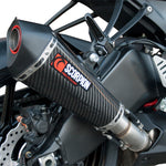 Scorpion Serket Taper Carbon Oval Exhaust For Kawasaki ZX-6R 2013-2018