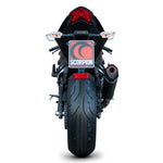 Scorpion Serket Taper Carbon Oval Exhaust For Kawasaki ZX-6R 2013-2018